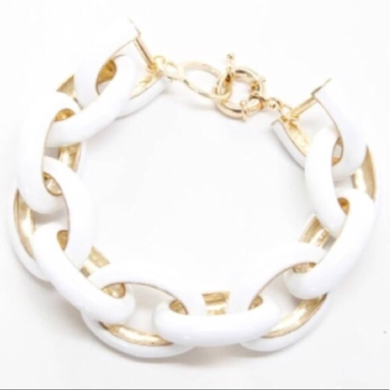 Enamel And Gold Tone Bracelet